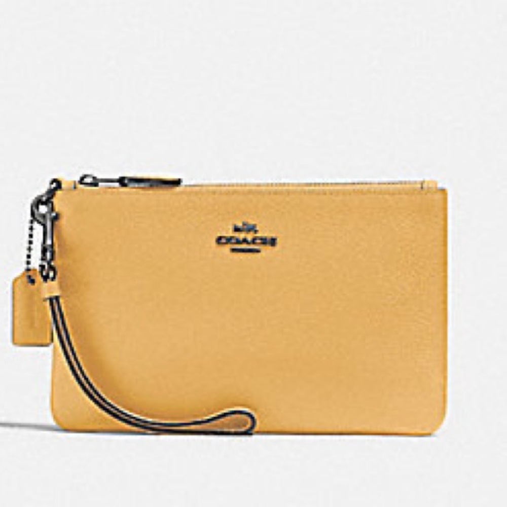 LAST ONE NWT Coach large Wristlet Honeycomb